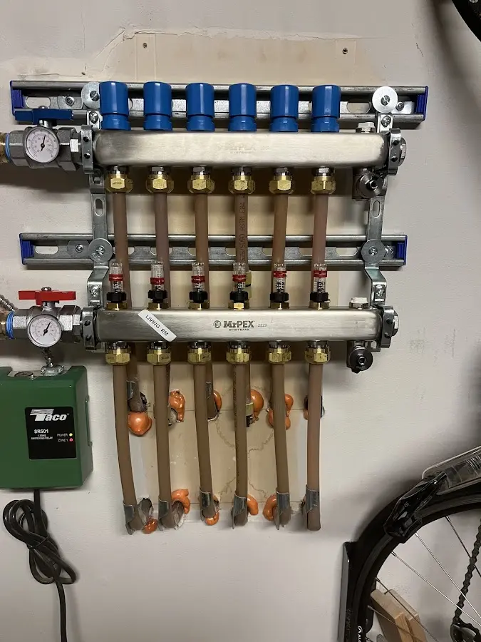 Plumber performing Gas Leak Detection at a residential property in Waynesville